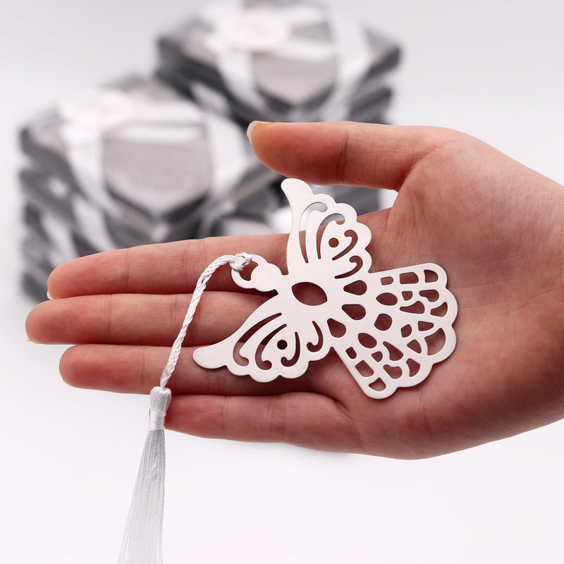 Winrase Gift Boxed Book Lovers Collection Angel Bookmark Wedding Favor (Set of 12) - Image 3